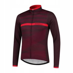 Rogelli STRIPE męska ocieplana bluza rowerowa