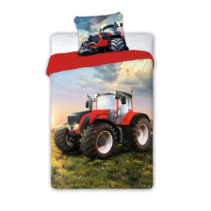 Pościel Kpl.160x200+70x80 Baw. Turbo Czerwony Traktor 004