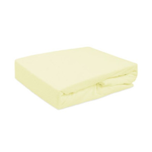 Prześcieradło frotte z gumką 60x120 krem
