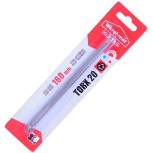WKRĘT-MET Końcówka do wkrętarek typ torx TX-20 dł. 160 1szt