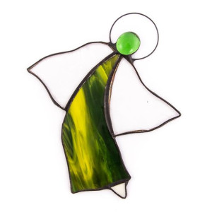 Anioł Witraż Aniołek Na Okno 17cm Różne Kolory
