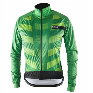 KAYMAQ męska zimowa kurtka rowerowa softshell