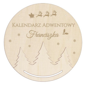 Drewniana Baza tabliczka do kalendarza adwentowego