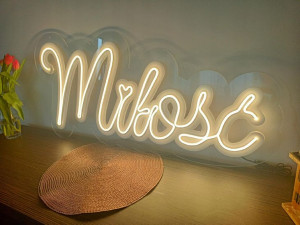DUŻY napis Neonowy Neon MIŁOŚĆ 95 cm wesele ślub
