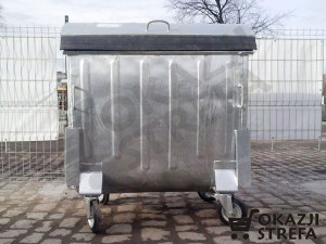 Pojemnik Kontener Kosz Na Śmieci Odpady Duży 1100l
