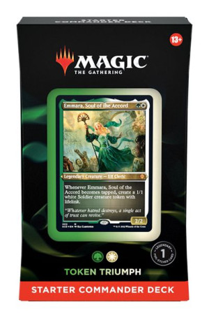 TALIA MAGIC DLA POCZĄTKUJĄCEGO Starter Commander biało-zielona Token Triump