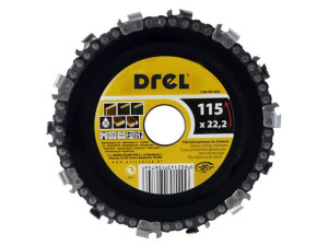 Tarcza Do Cięcia Drewna Z Łańcuchem 115x22,2 Mm Na Szlifierkę Kątową