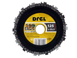 Tarcza Do Cięcia Drewna Z Łańcuchem 125x22,2 Mm Na Szlifierkę Kątową