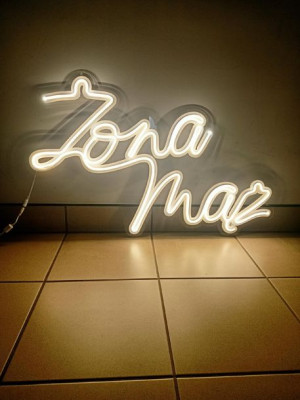 DUŻY podświetlany napis Neonowy ŻONA MĄŻ 95 cm