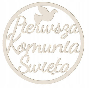 Koło Obręcz Pierwsza Komunia Święta 50 cm