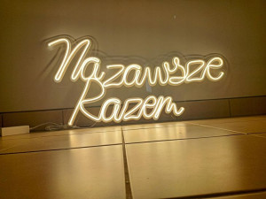 Napis neonowy Neon NA ZAWSZE RAZEM 98 CM