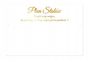 Plan Stołów Gości Tablica Ślub Wesele 60x45