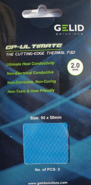 Gelid GP-Ultimate Thermal Pad 2mm 90x50mm 15W 2pak