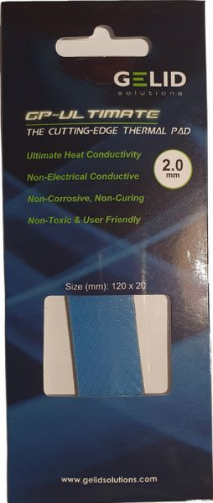 Gelid GP-ULTIMATE Thermopad 2mm 120x20mm 15W/mK