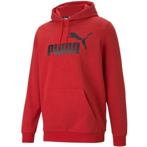 Bluza męska puma ess heather hoodie fl czerwona 586739 11