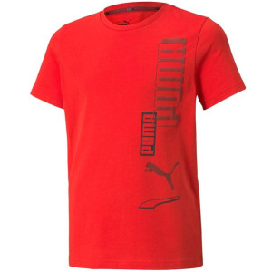 Koszulka dla dzieci puma alpha tee b czerwona 589257 11