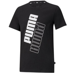 Koszulka dla dzieci puma power logo czarna 589302 01