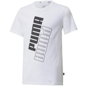 Koszulka dla dzieci puma power logo biała 589302 02
