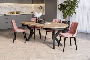 Stół rozkładany Largo FI100/180 metalowe nogi LOFT
