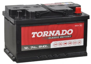 Akumulator Tornado 12v 74ah 640a