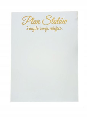 Tablica PLAN STOŁÓW dekoracja ślub wesele 60x45