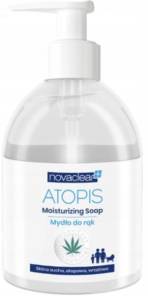 Novaclear Atopis Mydło Do Rąk Olej Konopny 300Ml