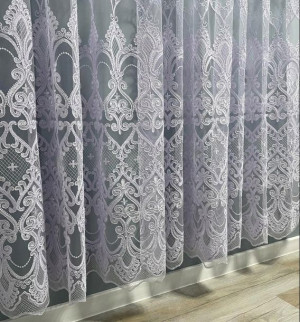 Firana siateczka „Ornament kratka” 280CM-metraż