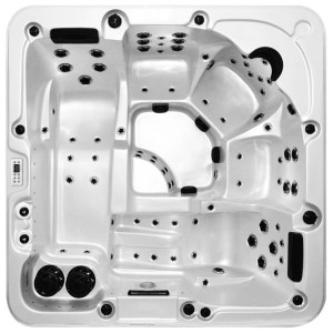 Wanna ogrodowa jacuzzi z hydromasażem 5-osobowa 220x220x95cm MOG-1313