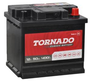 Akumulator Tornado 12v 50ah 400a