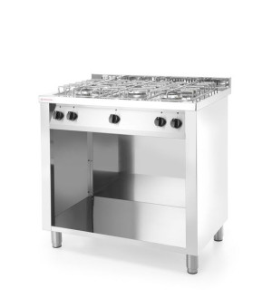 Kuchnia gazowa 5-palnikowa na podstawie otwartej Revolution 230V/17000W