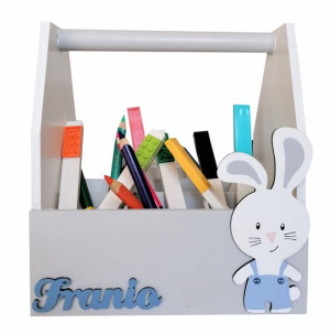 Drewniany organizer z imieniem 60
