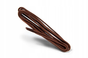 Cienkie wytrzymałe sznurowadła woskowane okrągłe - 120 cm - Kaps
