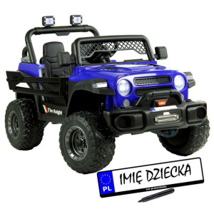 DUŻE Auto na akumulator 4x4 Skóra+Eva+Pilot
