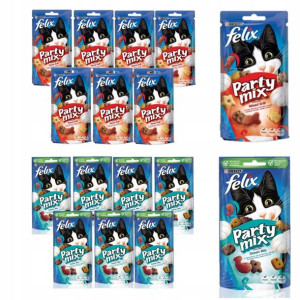 Smakołyki dla kota FELIX PARTY MIX 16x60g