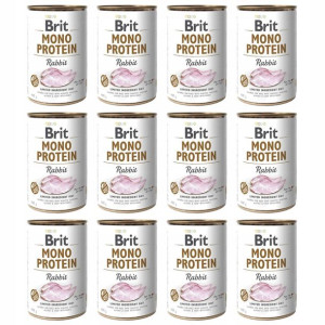 Brit Mono Protein Rabbit karma mokra 12x400g
