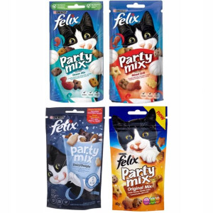 FELIX PARTY MIX przysmaki dla kota 4x60g