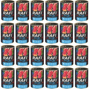 Karma dla psa RAFI jagnięcina 24x400g
