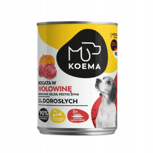 KOEMA Bogata w wołowinę mokra karma dla psa 800g