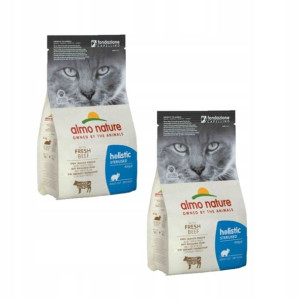 Almo Nature Sterilised z wołowiną dla kota 2x400g