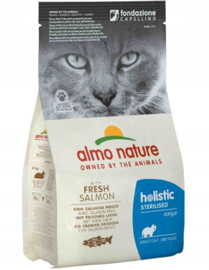 Almo Nature Sterilised z łososiem dla kota 400g