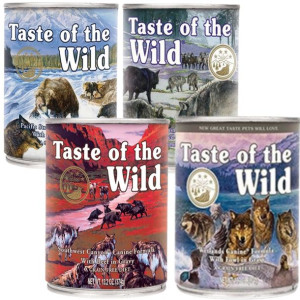 TASTE OF THE WILD MIX karma mokra dla psa 4x390g