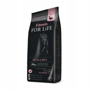 Fitmin dog For Life Duck & Rice 14kg + GRATIS
