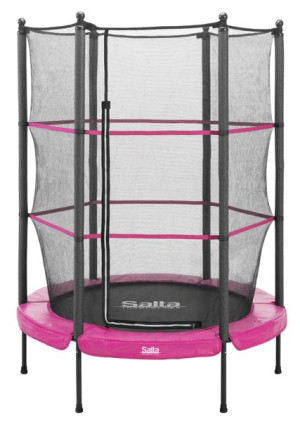 TRAMPOLINA Z SIATKĄ DLA DZIECKA Salta domowa pink