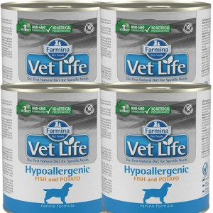 Farmina Vet Life dog Hypoallergenic Fish 4x300g