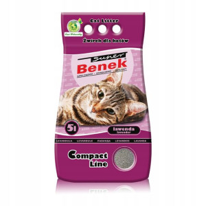 CERTECH Super Benek Compact Lawenda żwirek 5l