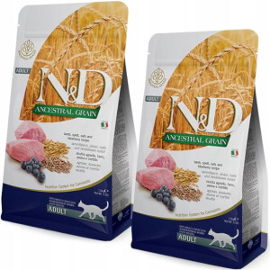 2x Farmina N&D Low Grain jagnięcina 1,5kg kot