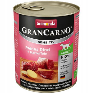 ANIMONDA Grancarno Sensitiv wołowina ziemniak 800g