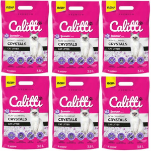 Żwirek dla kota CALITTI Crystals Lavender 6x3,8l