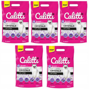 Żwirek silikonowy CALITTI Crystals Lavender 5x3,8l