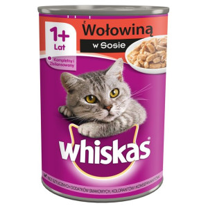 Karma dla kota Whiskas Wołowina w sosie 400g